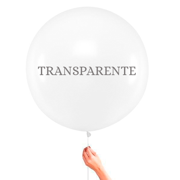 Globo Látex XL transparente satinado