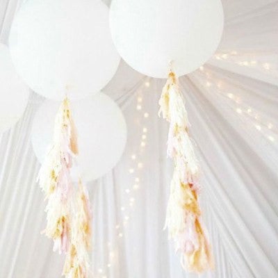 Globo blanco XL / 1 ud. - La Fiesta de Olivia - 2