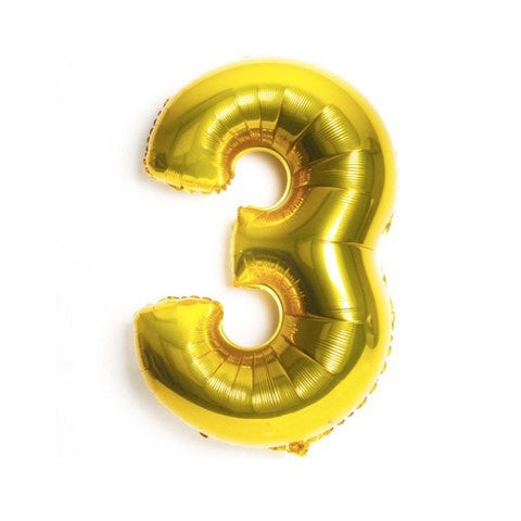 Globo Foil 3 XL oro - La Fiesta de Olivia