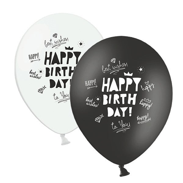 Mix globos HAPPY BIRTH DAY / 5 ud. - La Fiesta de Olivia