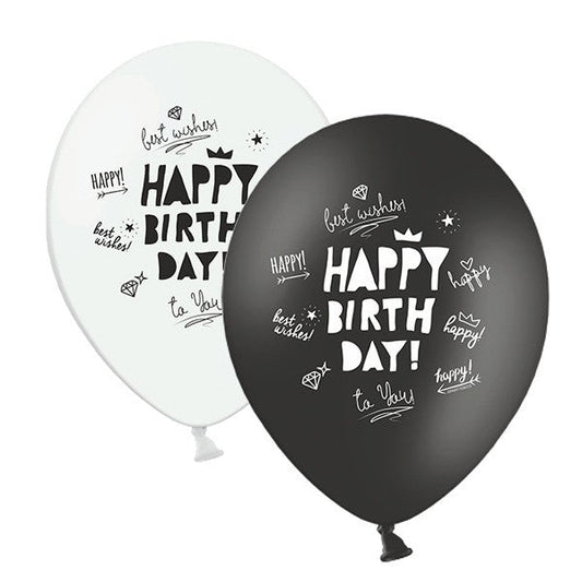Mix globos HAPPY BIRTH DAY / 5 ud. - La Fiesta de Olivia