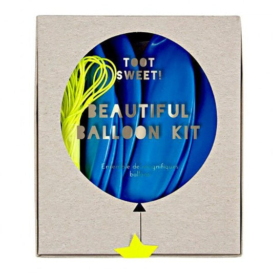 Kit DIY globos decorados azul / 8 uds. - La Fiesta de Olivia - 1