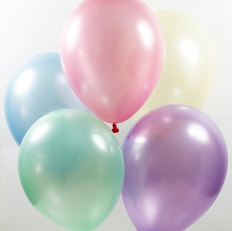 Mix globos colores pastel / 10 uds. - La Fiesta de Olivia
