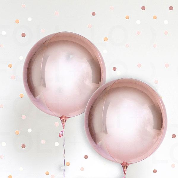 Bouquet 2 Globos hinchados ORBIT Foil 50 cm <br> (solo Barcelona)