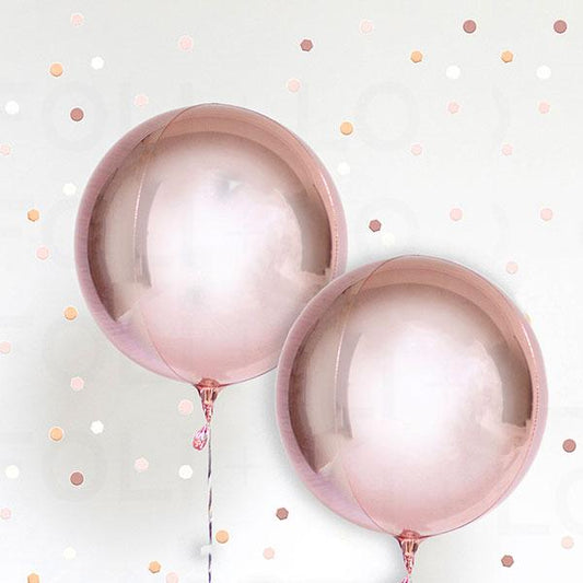 Bouquet 2 Globos hinchados ORBIT Foil 50 cm <br> (solo Barcelona)
