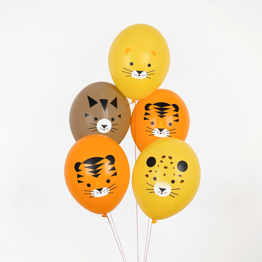 Globos Eco mix animales felinos / 5 uds.