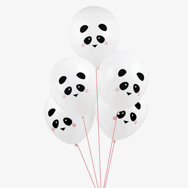 Globos Eco panda / 5 uds.