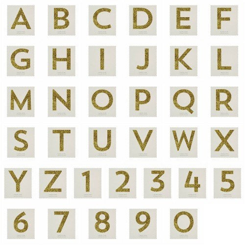 Letras glitter autoadhesivas - La Fiesta de Olivia - 2