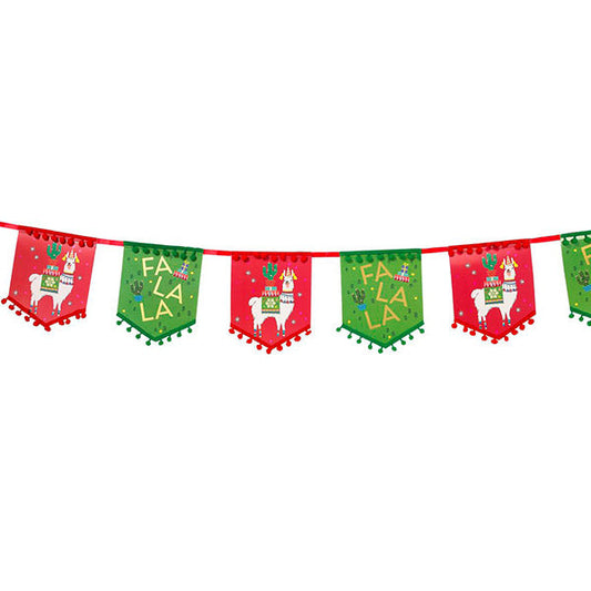 Guirnalda navideña llama boho