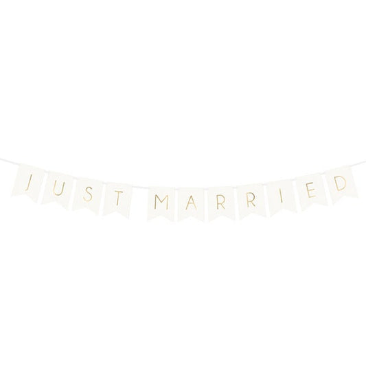 Guirnalda banderines Just Married basic