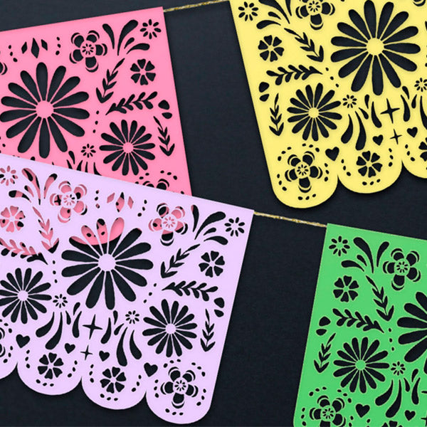 Guirnalda banderín mejicano