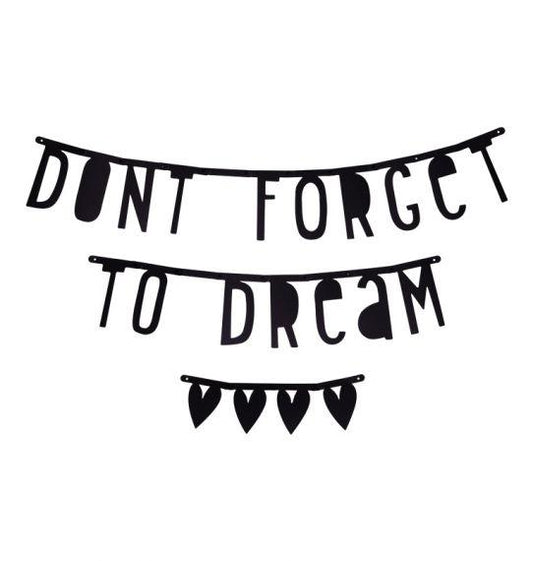 Guirnalda letras negro