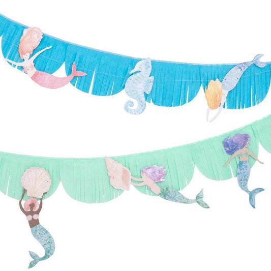 Guirnalda Sirenas acuarela