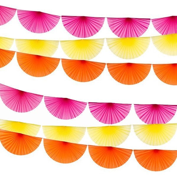 Guirnalda abanicos naranja - La Fiesta de Olivia - 2