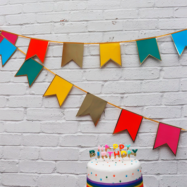 Guirnalda Banderines Multicolor XL