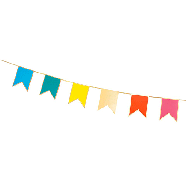 Guirnalda Banderines Multicolor XL