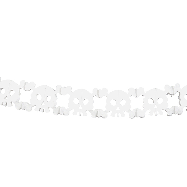 Guirnalda calavera papel de seda Halloween