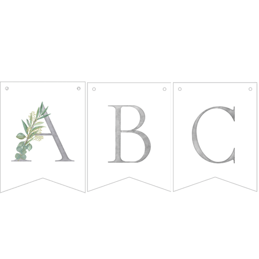 Guirnalda banderines letras Olivo