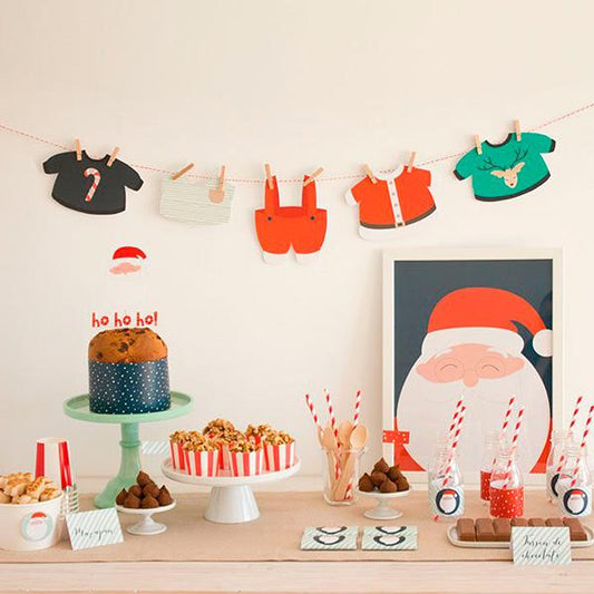 Pack imprimible merienda Santa Claus