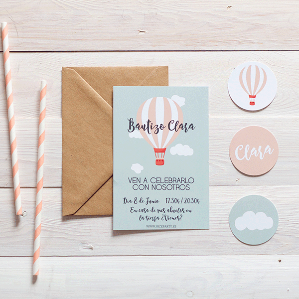 Pack imprimible globo aerostático