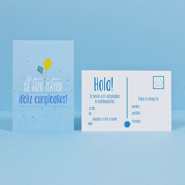 Invitación niño / 8 ud. - La Fiesta de Olivia - 1