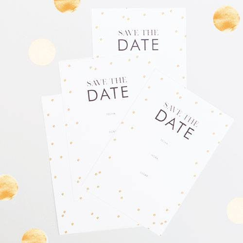 Imprimible safe the date DRINK GIN BAR - La Fiesta de Olivia