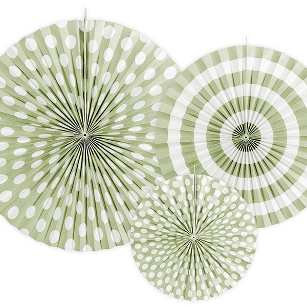 Kit abanicos basic verde Salvia