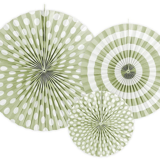Kit abanicos basic verde Salvia