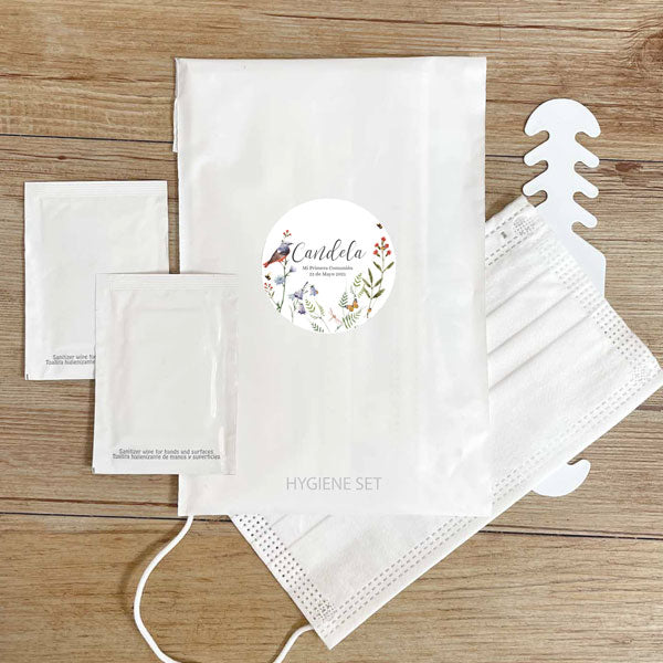 Set higiénico personalizado pajaritos / 6 uds.