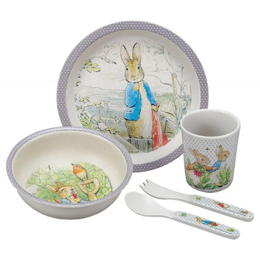 Pack Vajilla de Bamboo Peter Rabbit