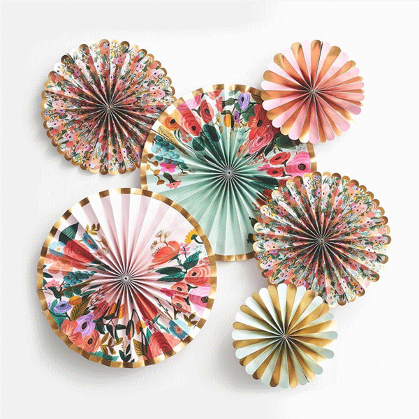 Kit abanicos Garden R. Paper & Co.