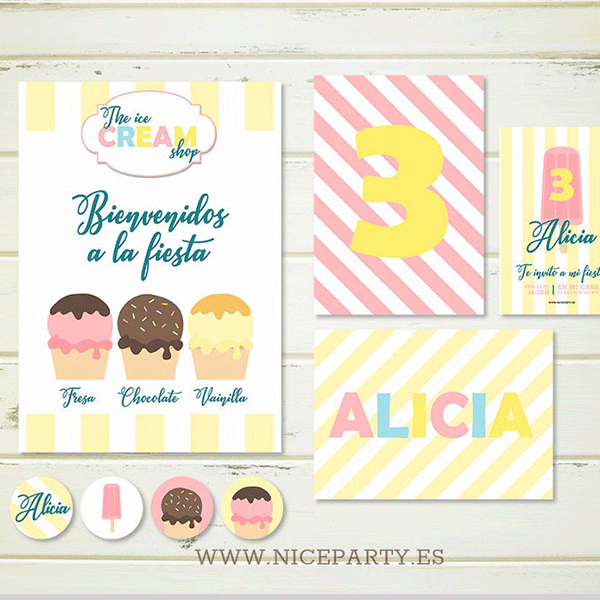 Pack imprimible Helados