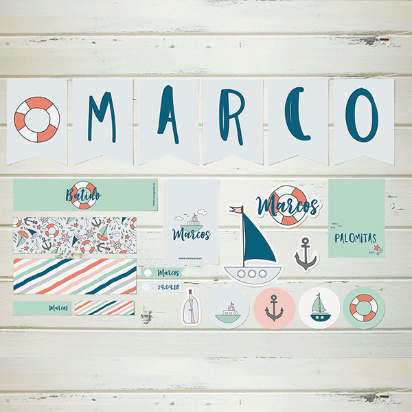 Pack imprimible barco