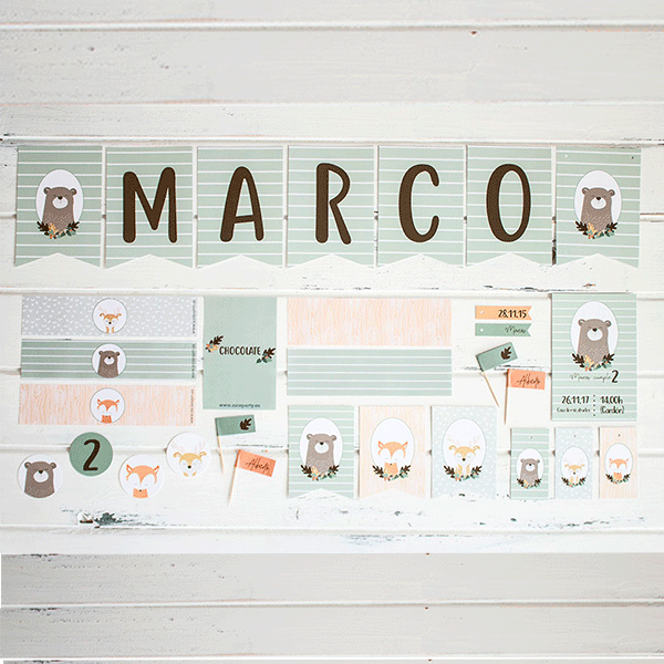 Pack imprimible animales del bosque