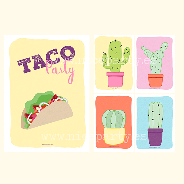 Pack imprimible cactus