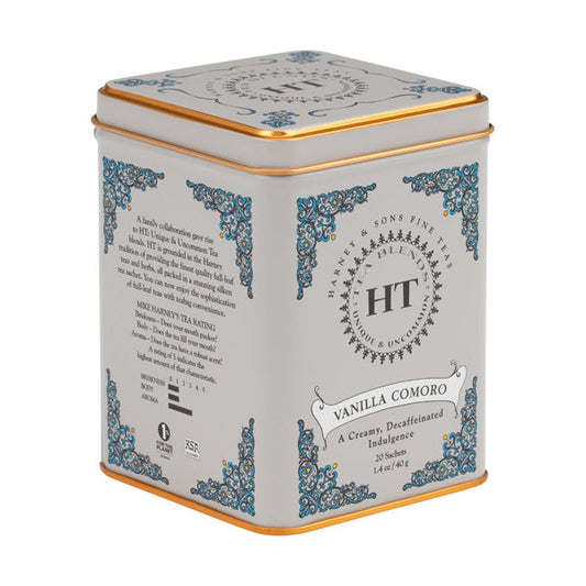 Lata de té de Vainilla Comoro Harney & Sons / 20 uds.