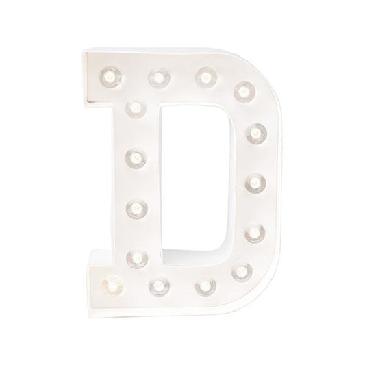 Kit DIY Letra D luminosa Marquee Love - La Fiesta de Olivia - 1