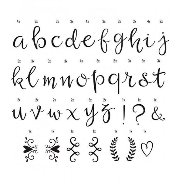 Pack letras manuscritas  Lightbox