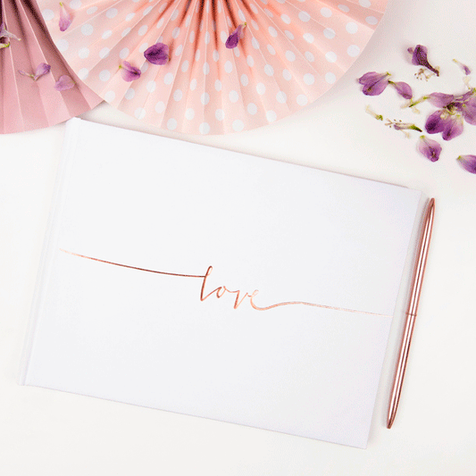 Libro de firmas Love rosegold