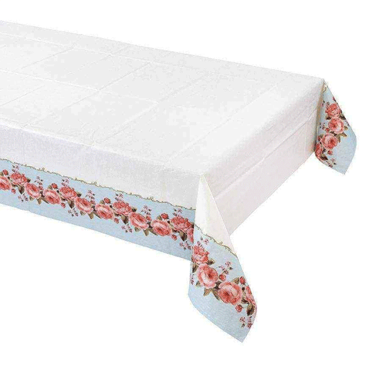 Mantel papel flores celeste Truly Scrumptious
