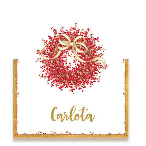 Marcasitio corona de navidad / 8 uds.