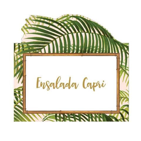 Marcadores de mesa Palms / 8 uds. - La Fiesta de Olivia