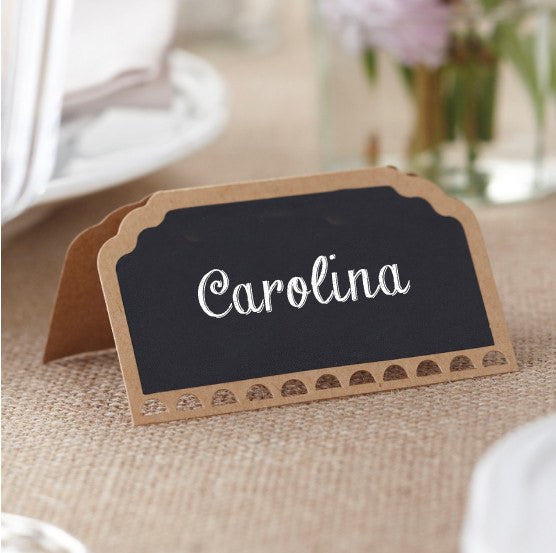 Marcadores de mesa Pizarra / 10 uds. - La Fiesta de Olivia