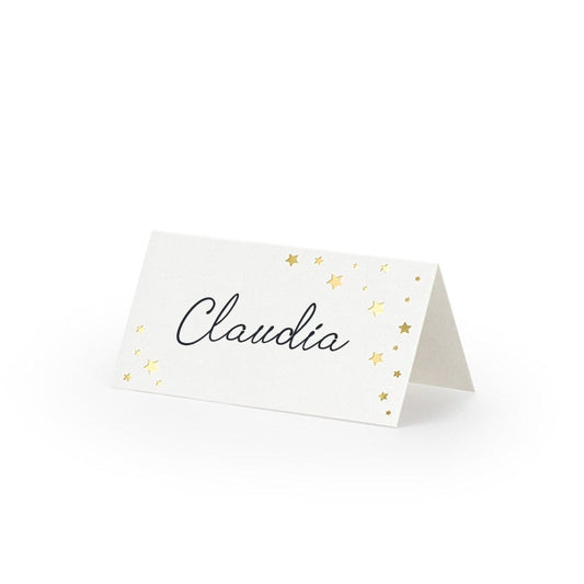 Marcasitio estrellas doradas / 10 uds.