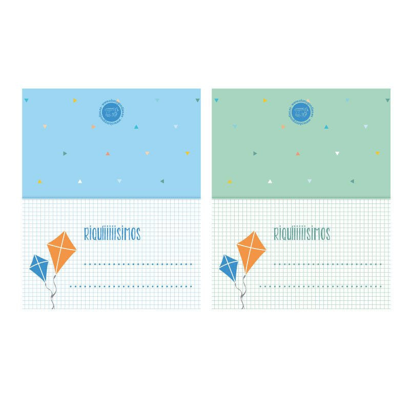 Marcador de mesa niño / 2 ud. - La Fiesta de Olivia - 1