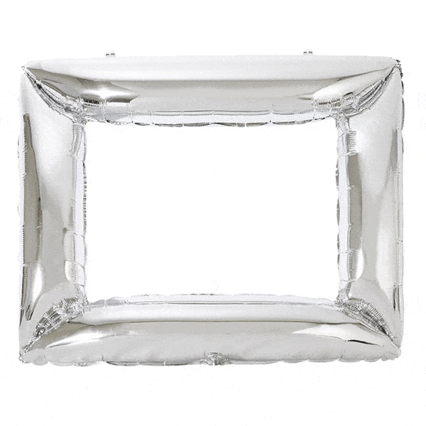 Marco para fotos globo foil plata