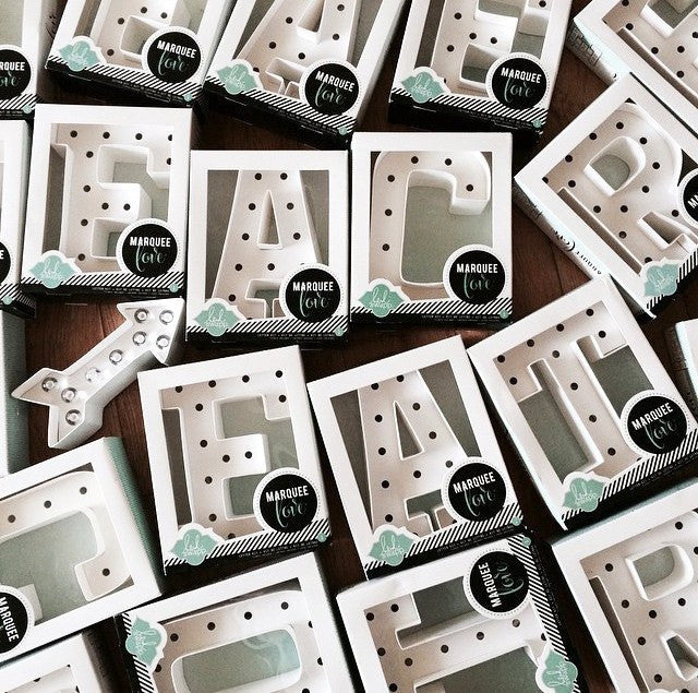 Kit DIY Letra P luminosa Marquee Love - La Fiesta de Olivia - 4