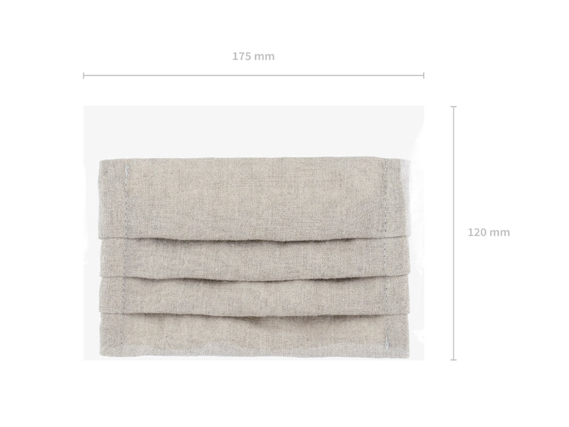 Mascarilla 100%  lino piedra niño re-utilizable