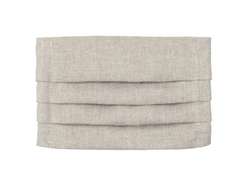 Mascarilla 100%  lino piedra niño re-utilizable