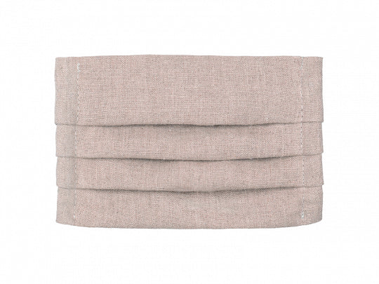 Mascarilla 100%  lino rosa niño re-utilizable